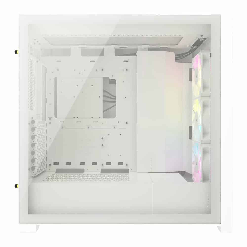 (image for) Corsair 5000D RGB Airflow White + Corsair H100i ELITE CAPELLIX XT White AIO Bundle